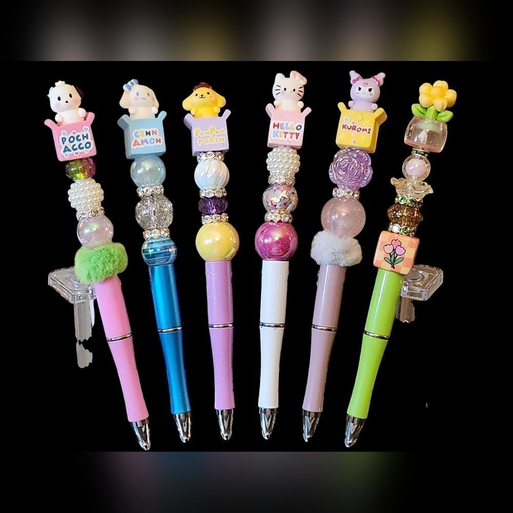 New! Karen's Kustom Made Beautiful Beaded Pen w/Free Ink Refill